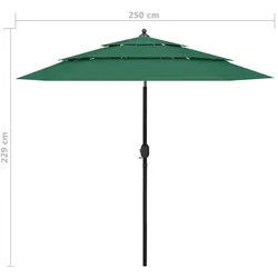 vidaXL, Sonnenschirm, Alcola (2.50 m)