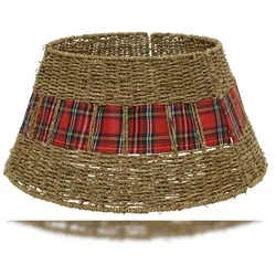 Christmas Decorations Weihnachtsbaumdecke 57x28cm Baum bis 180cm Seegras Rattan Christbaumkorb braun