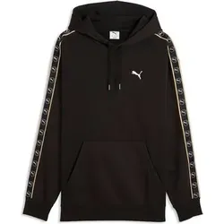Puma Herren Freizeit / Mode Sommer GJ Kapuzensweats Kapuzensweats lg.Arm He/Uni ESS ELEVATED TAPE Relaxed Hoodie FL, Größe S in Schwarz Schwarz