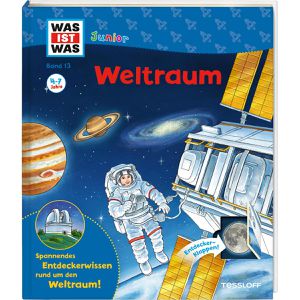 WAS-IST-WAS Spielbuch Junior, Band 13 - Weltraum, 4-7 Jahre, Sachbuch mit Klappen