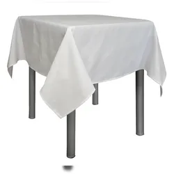 METRO Professional Tischdecke, 100 x 100 cm, Baumwolle, waschbar, weiß mit Weintrauben aufdruck, 3 Stück