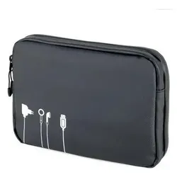 TROIKA BLACK TECH POUCH 2 Personal Organizer Polyester, Polyurethan (PU), Plane Schwarz