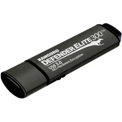 Kanguru Defender Elite300 - 64GB - 64 GB - USB Typ-A - 3.2 Gen 1 (3.1 Gen 1) - K (64 GB, USB-A), USB Stick, Schwarz, Grau