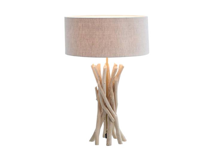 Handgefertigte Tischlampe „Wild Nature II“ Natural, Beige Invicta Interiors
