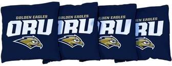 Skip's Garage Oral Roberts ORU Golden Eagles Blue Cornhole Bags