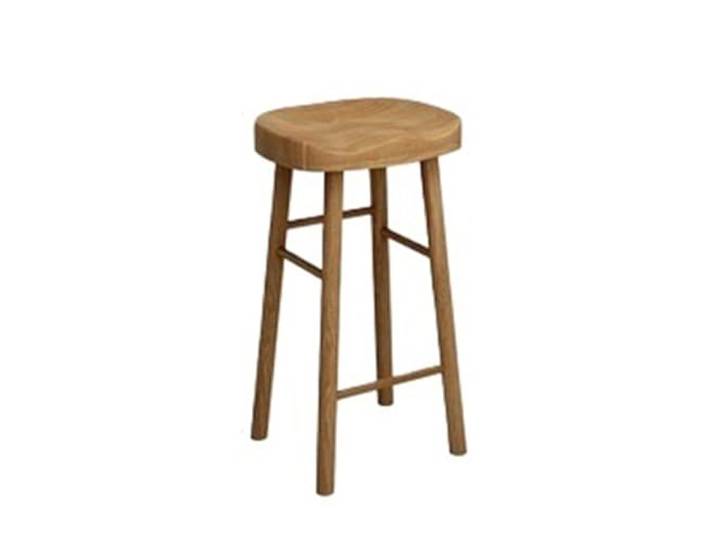 Höhenhocker Rückenlehnenloser Barstuhl aus Holz for Restaurant, Bar, Balkon