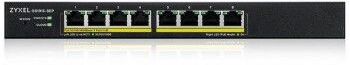 Zyxel gs1915-8ep, 8-port gbe poe smart hybrid mode switch, standalone or