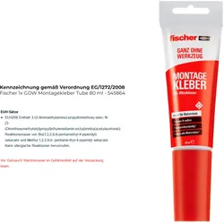 Fischer 1x GOW Montagekleber Tube 80 ml - 545864