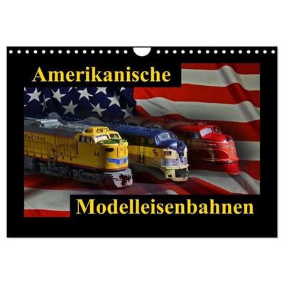 Amerikanische Modelleisenbahnen (Wandkalender 2027 DIN A4 quer), CALVENDO Monatskalender
