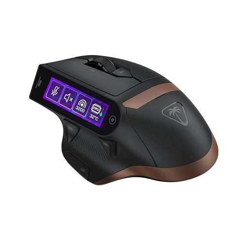 Turtle Beach Command Series MC7 Draadloze Gaming-muis met 30.000 DPI en Touchscreen-display, Zwart