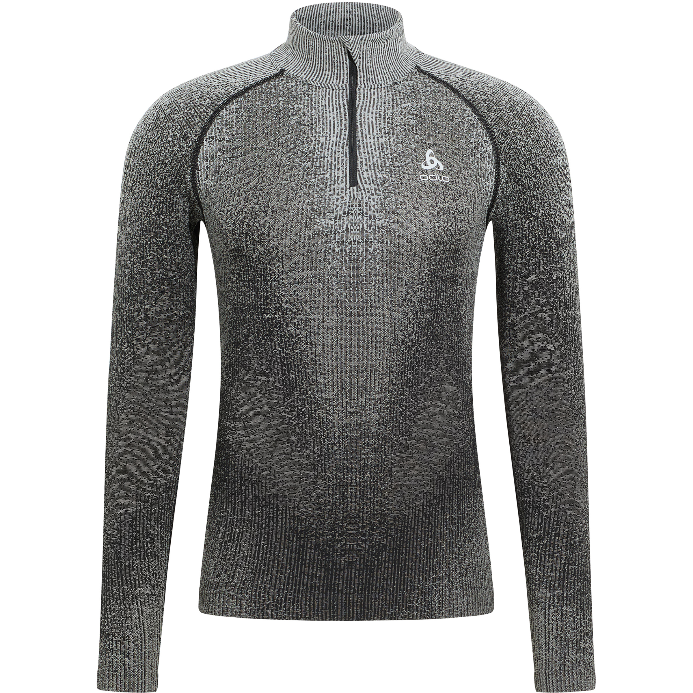 Odlo Blackcomb Half Zip Herren Langarm Unterhemden schwarz Größe S Elastisch
