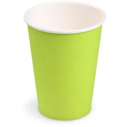 500x Getränkebecher Party/Pappbecher grün 240ml Ø 74mm