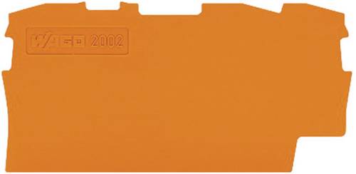 WAGO 2000-1292 Abschluss- und Trennplatte Orange