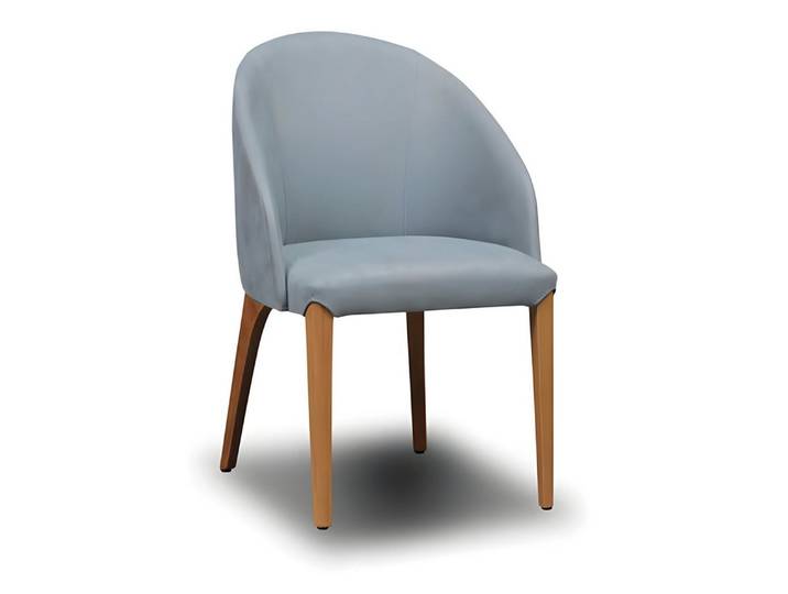 Xlmoebel Esszimmerstuhl Grauer Holzstuhl von XLMOEBEL mit modernem Design und eleganter Optik, Made in Europa