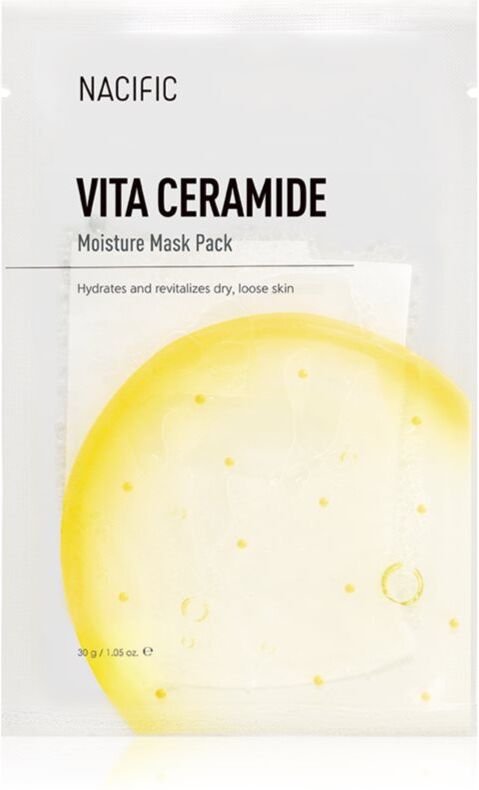 Nacific Vita Ceramide Moisture Mask Pack brightening face mask with moisturising effect 1 pc