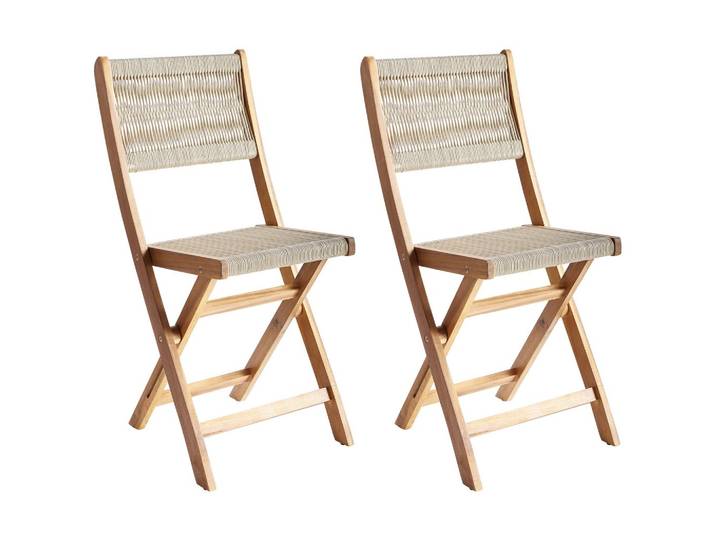 GARTENSTUHL 2er Set Beige Prossedi