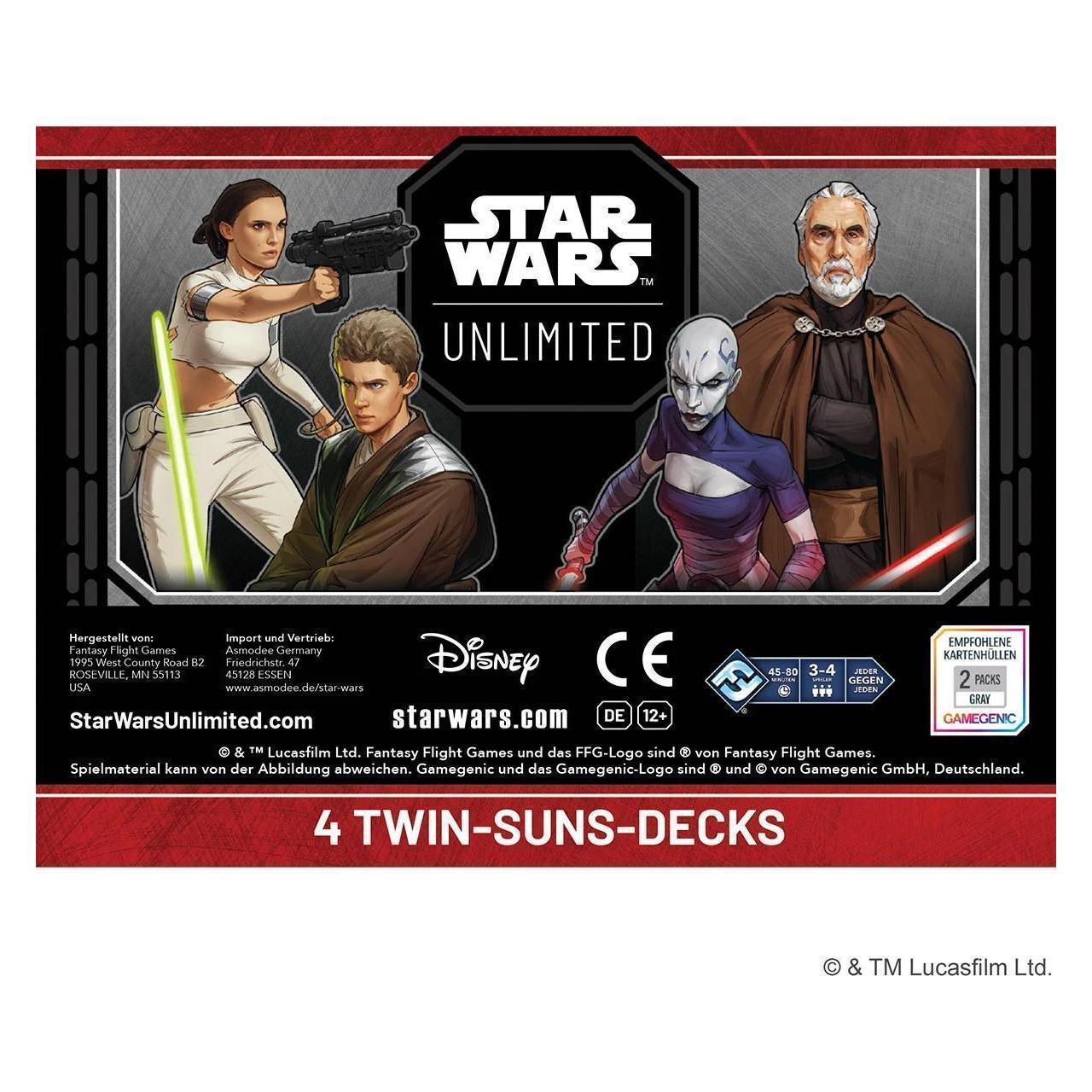 FFG Star Wars Unlimited - Twin-Suns-Deck (Display) (FFGD3751)