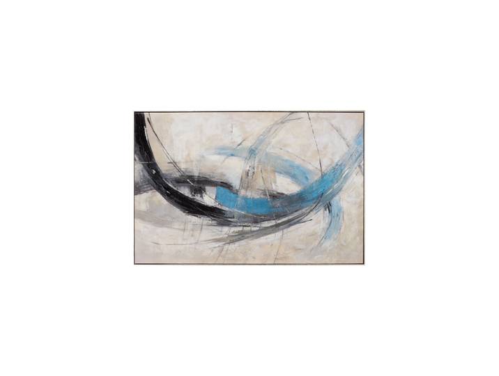 Handgemaltes, gerahmtes Bild „Blue Expression“ 90 x 120 cm Multicolor Crea Collection