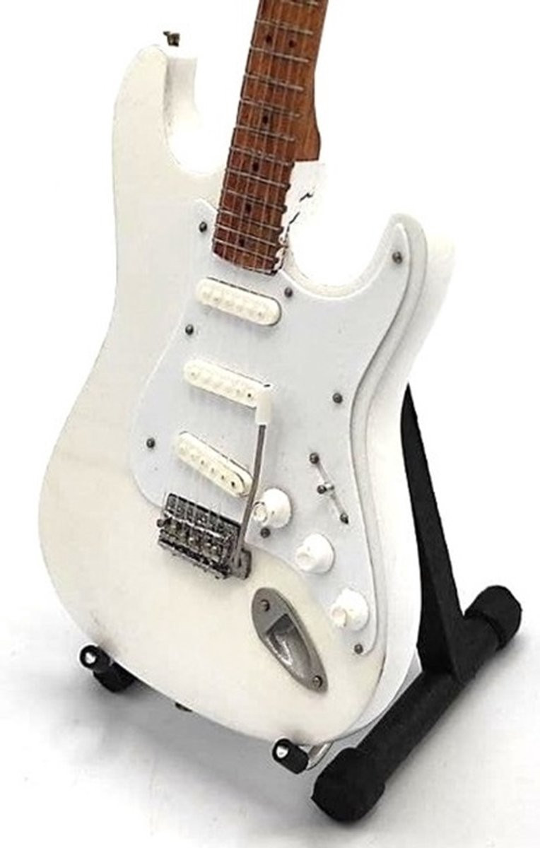 Miniatuur replica Fender Stratocaster gitaar Jimi Hendrix voor volwassenen