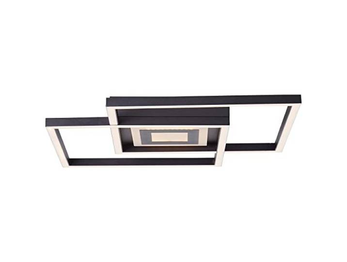 BRILLIANT Lampe, Metis LED Deckenleuchte 40x30cm schwarz, 1x LED integriert, 34W LED integriert, (3600lm, 3000K), In 3 Stufen über Wandschalter dimmbar