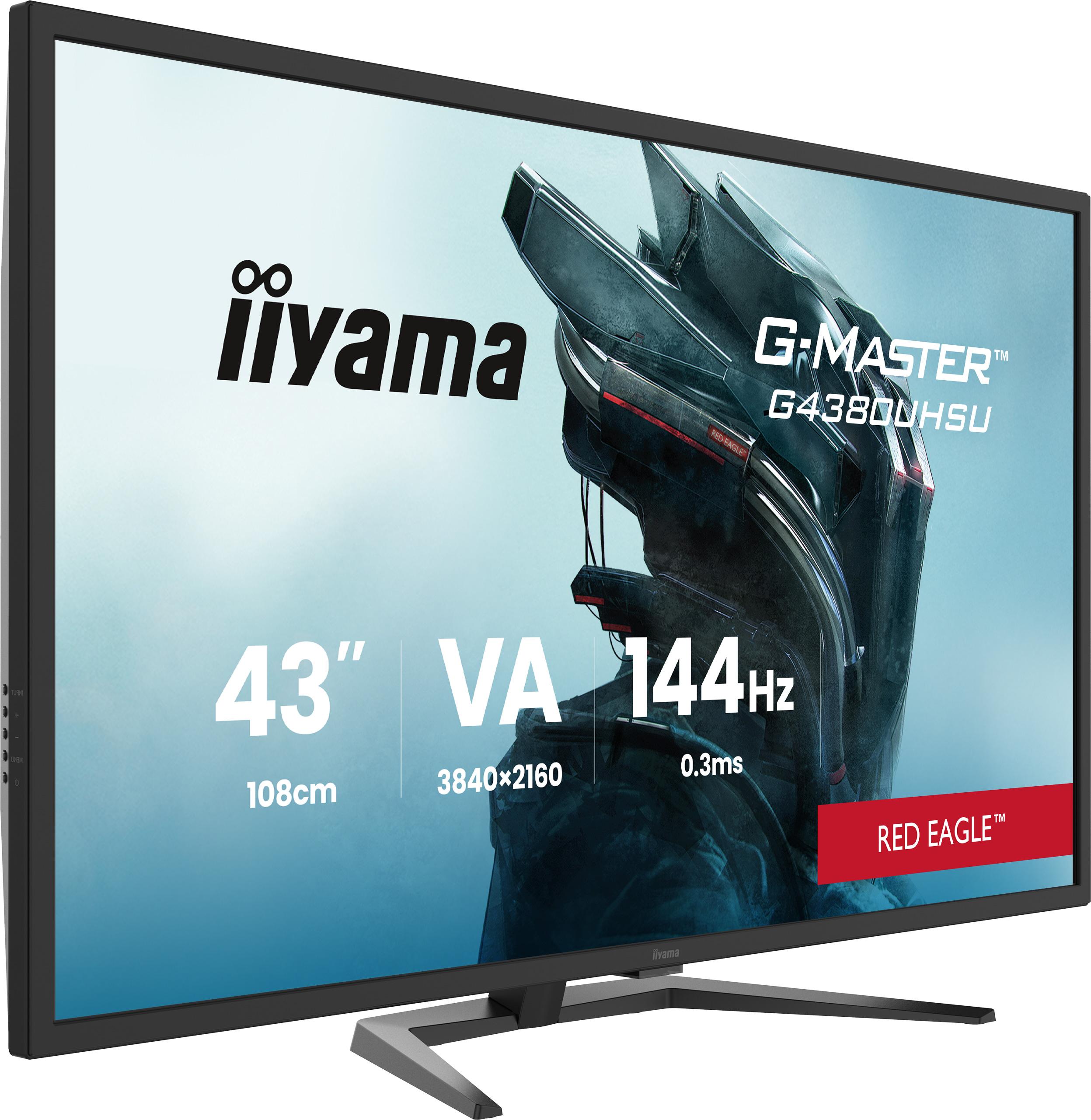 iiyama G-MASTER G4380UHSU-B2, 108 cm (42.5"), 3840 x 2160 Pixel, 4K Ultra HD, LED, Schwarz