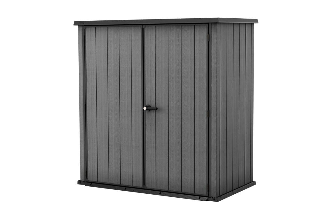 Keter Cortina Fortis Gartenschrank - 3000 L - 188×106,5×196 cm - Wetterfest - Kunststoff - Abschließbar - Mit Regalhalterungen - Outdoor Geräteschrank