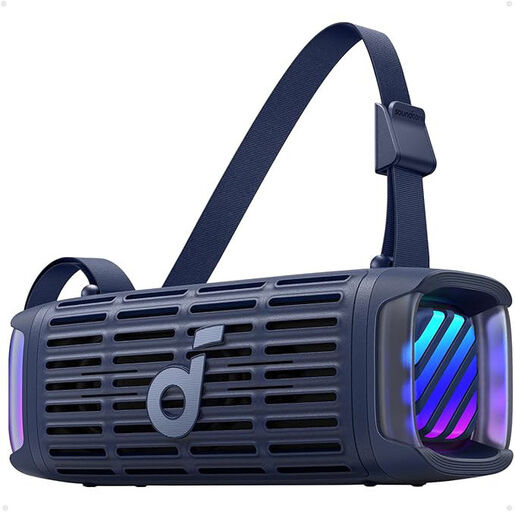 Anker Boom 3i di - Altoparlante robusto 50W, impermeabile IP68 (acqua salata), galleggiante, BassUp 2.0, Bluetooth 5.3, autonomia 16 ore, TWS. Ideale per
