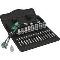 Zyklop Speed-Knarrensatz 8100 SA 6, Werkzeug-Set Speed-Knarre mit schwenkbarem Kopf, 1/4"