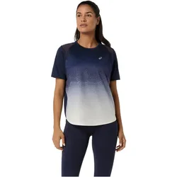 ASICS Road Fade kurzarm Laufshirt Damen 401 - midnight/cream L