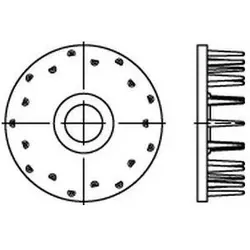 Holzverbinder, Holzverbinder DIN 1052 einseitig 115 x 25 x M24 Temperguss galvanisch verzinkt galv. verzinkt (50 Stk.)