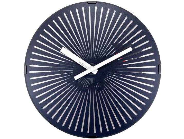 Nextime Wanduhr, Schwarz, Kunststoff, 30.5x30.5x6 cm, RoHS, CE, Dekoration, Uhren, Wanduhren