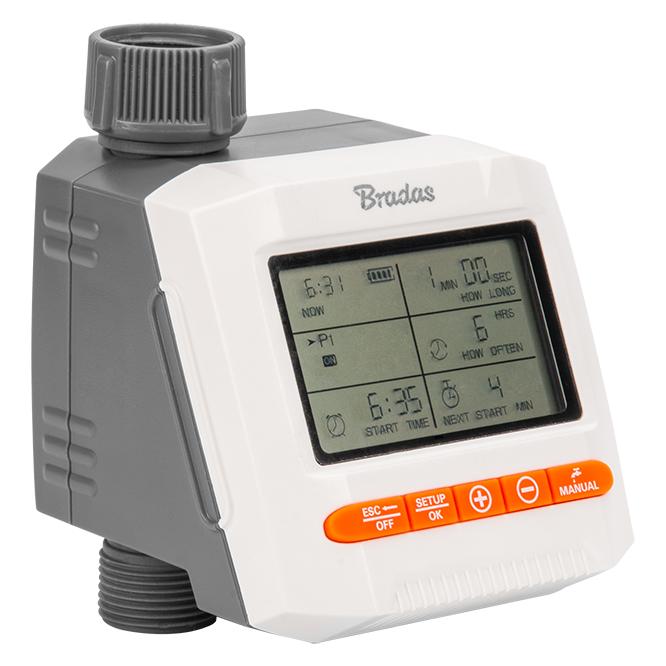 Bradas Elektronischer Bewässerungsregler / Weiss (Bewässerungscomputer) (1082907)