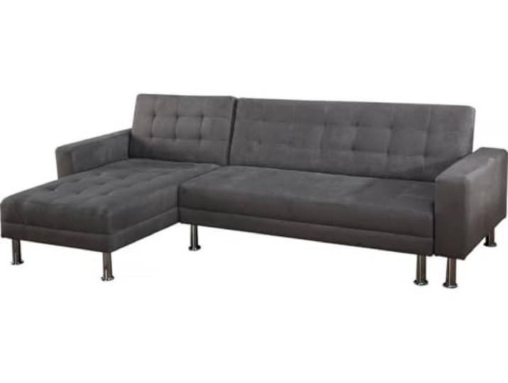 Ecksofa reversibel mit Schlaffunktion Theo - 4 Personen - Grau