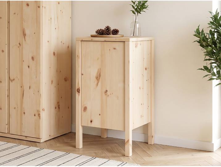 Zirbenkommode „Gustav“ 50 cm mit Türe Massivholz Zirbe