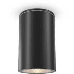 Outdoor Deckenleuchte Roll Aluminium, Kunststoff, Glas Schwarz O307CL-01B mit IP 54