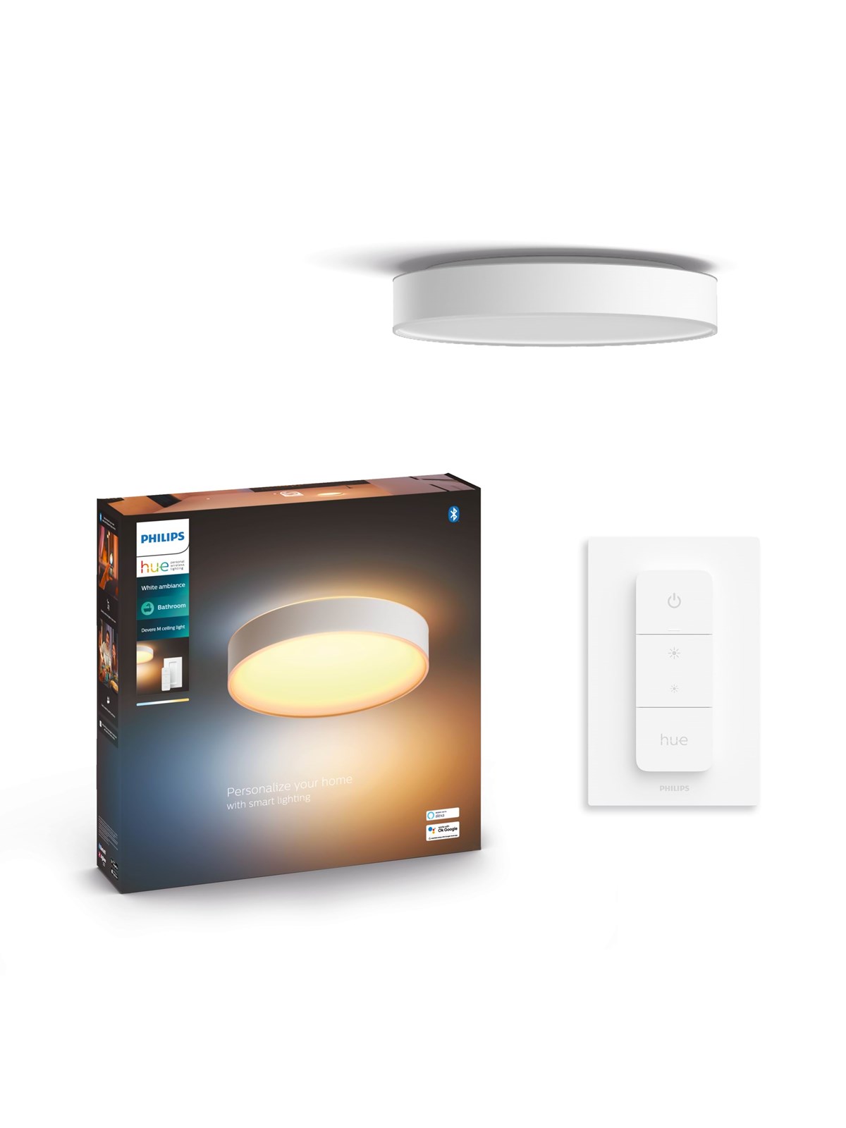 Philips Hue Devere Medium Ceiling Lamp - White