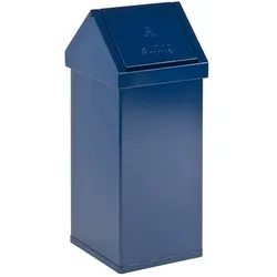 Mülleimer Carro-Swing, 55 L Blau Mülleimer mit Schwingdeckel, feuerfest