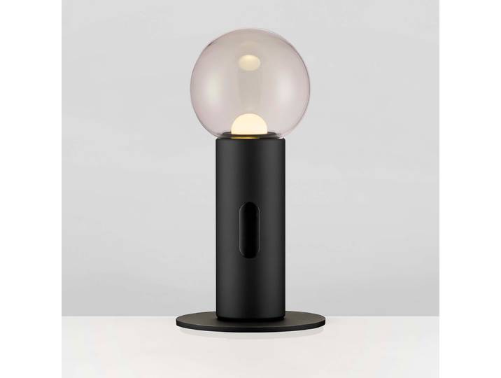 Tischleuchte Chronos Ø 15cm Schwarz/Schwarz Anti Finger Print, Gestensteuerung Nicht austauschbare LEDs LED-Platine