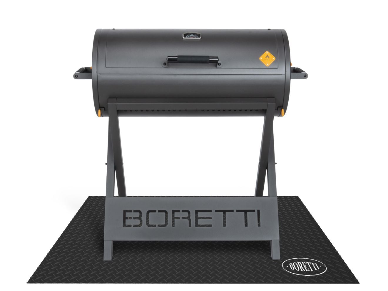 Boretti BBQ vloermat Grijs Kunststof B/D: 120 x 80 cm