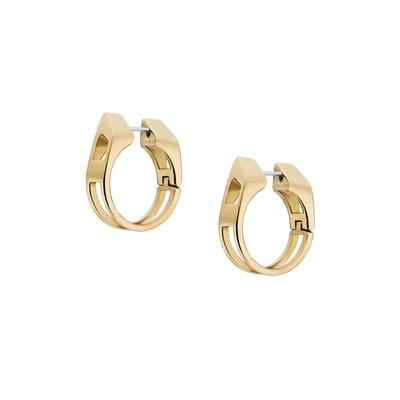 Paar Ohrstecker DIESEL "Schmuck Geschenk Edelstahl D LOGO", gelbgoldfarben, Ohrringe, Damen, Edelstahl