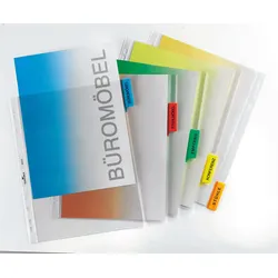 DURABLE Ordnerregister Vollformat, Überbreite blanko DIN A4