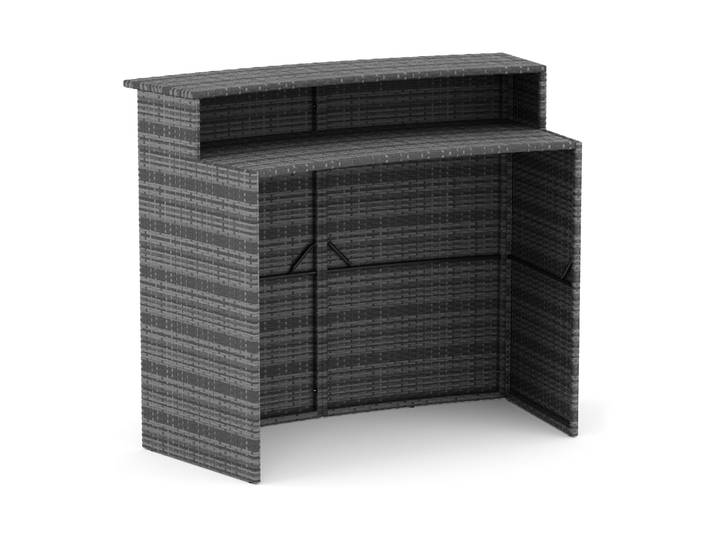 Bartheke Rattan TROPEA grau