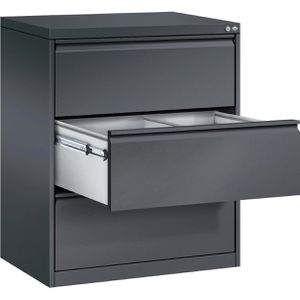 CP-Möbel Hängeregisterschrank Acurado C2000, 2-bahnig, 3 Schübe, anthrazit