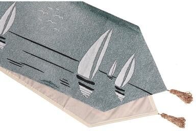IH Casa Decor "Tapestry Table Runner (Sailboat) (54"")"