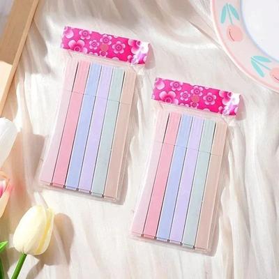 Pastel Color Highlighter Set Kawaii Japanese Stationery High Yield Academic Interaction Hub set A 2 Set
