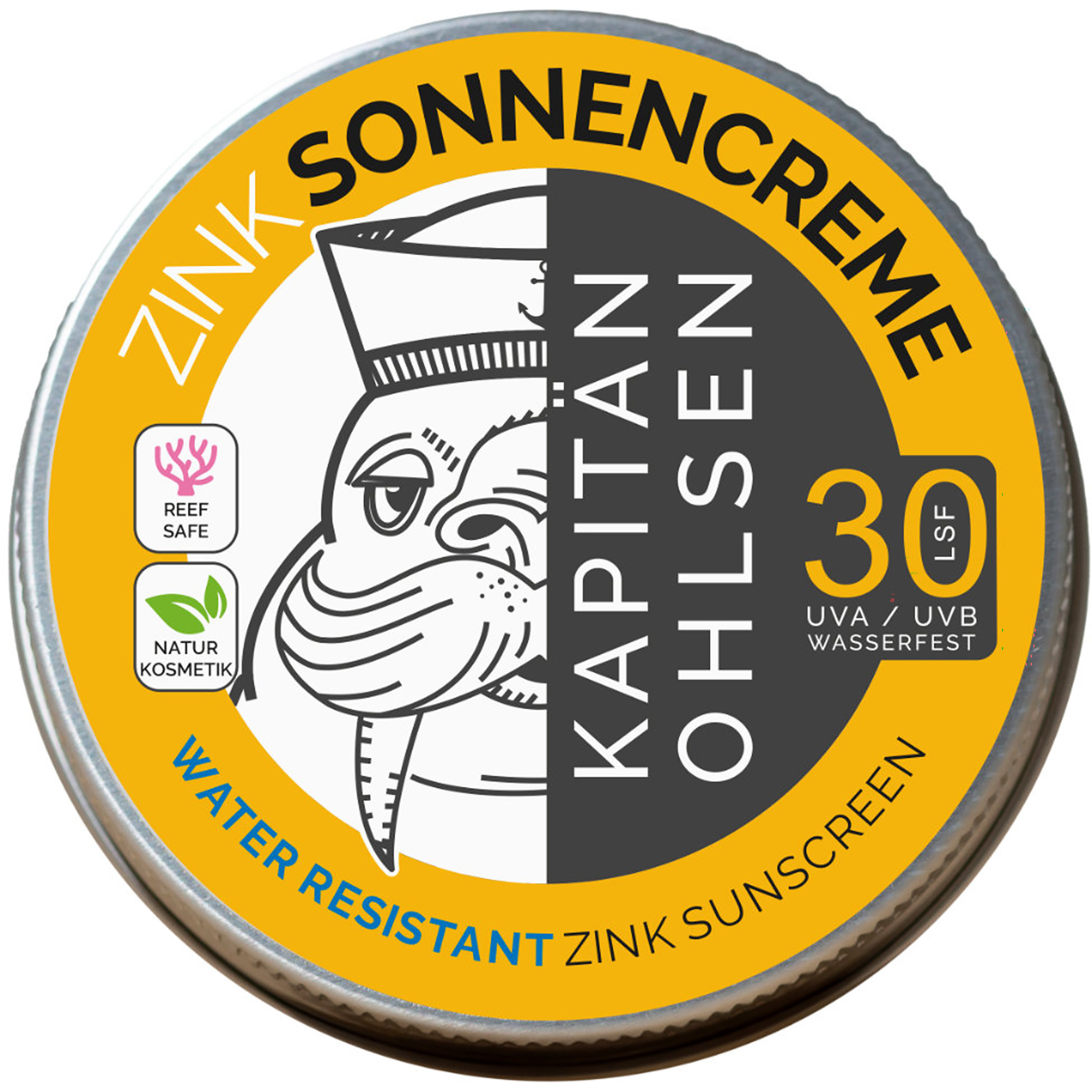 Kapitän-Ohlsens Zink LSF30 Sonnencreme Sonnencreme & Lippenpflege gelb Größe 90g