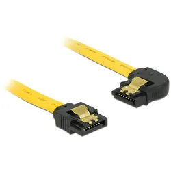 DELOCK SATA-Kabel SATA III -> SATA links St/St 0.50m gelb