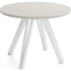 ESSTISCH Ravero runder ausziehbarer, Kaschmir 100/100/77 cm