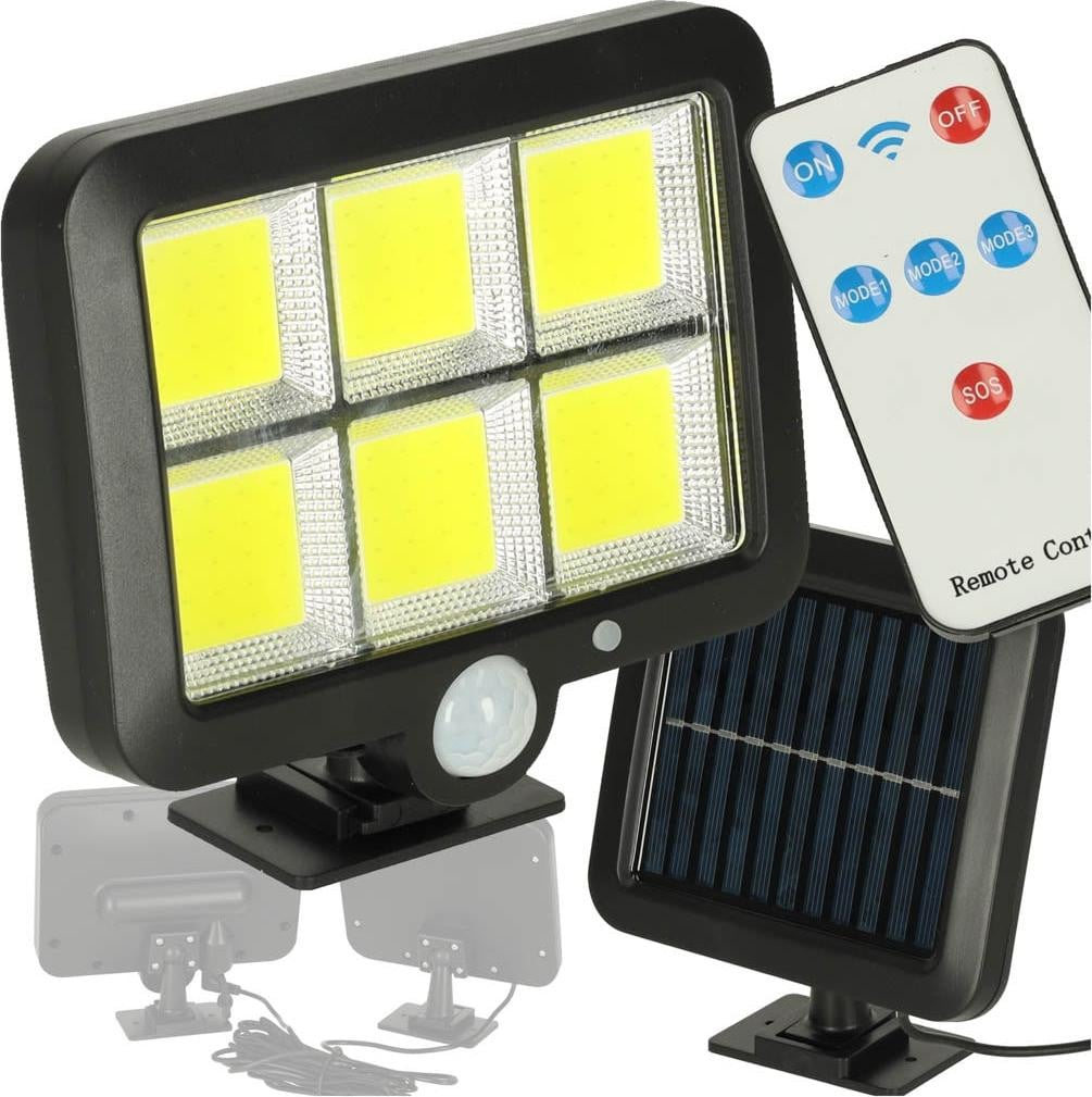 Northio Solar tuinlamp met bewegingssensor, schemersensor en 120 LED's