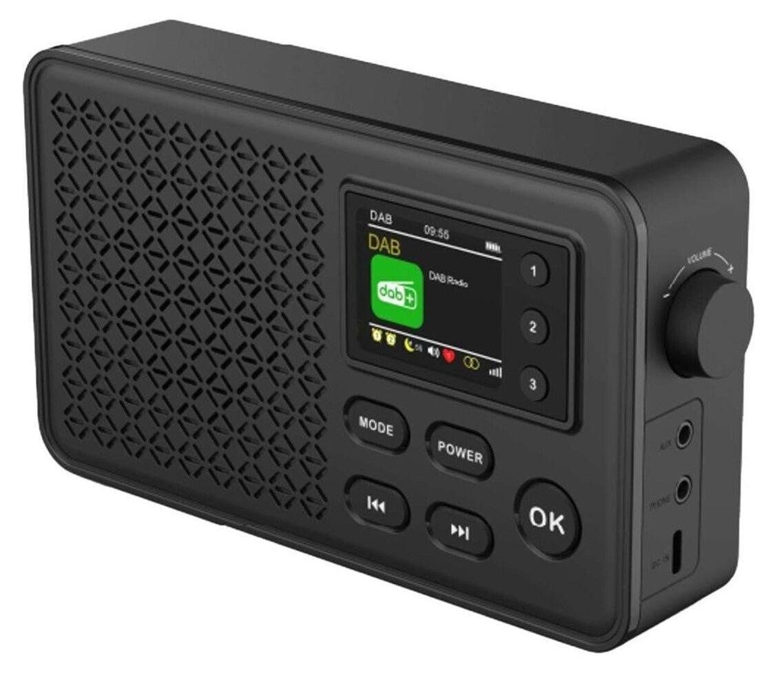 Denver DAB-57 Digitale radio met Bluetooth en wekker, zwart